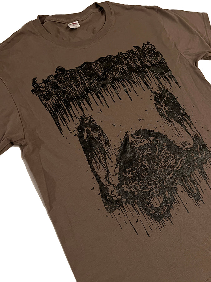 Undergang " Putrid Head " Brown T shirt