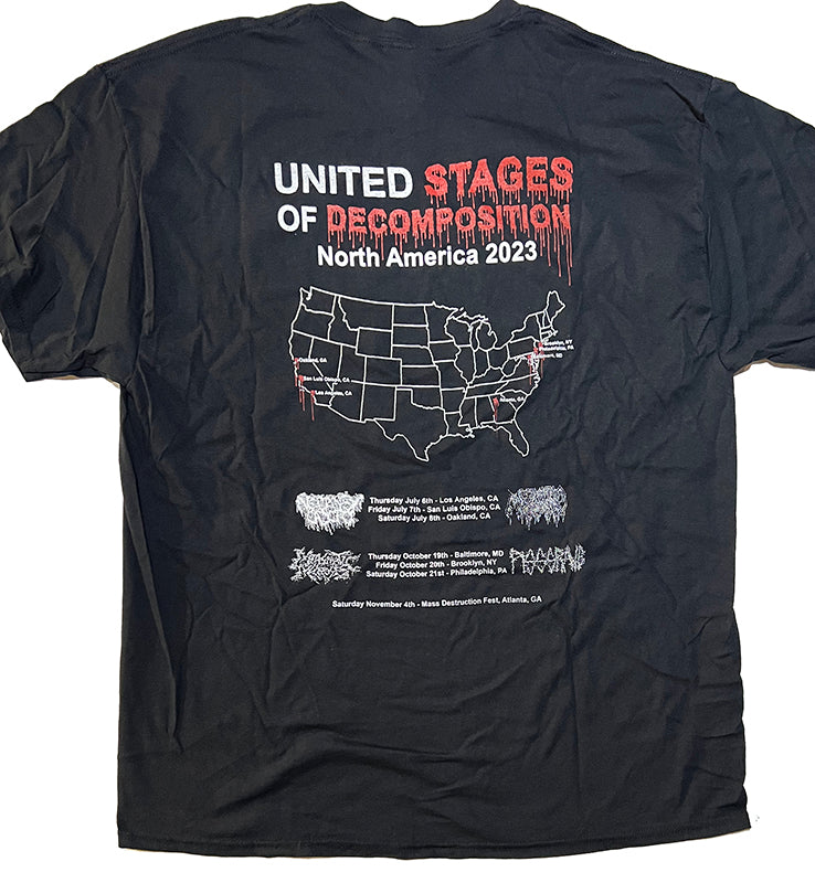 UNDERGANG T SHIRT TOUR RARE DEATH METAL