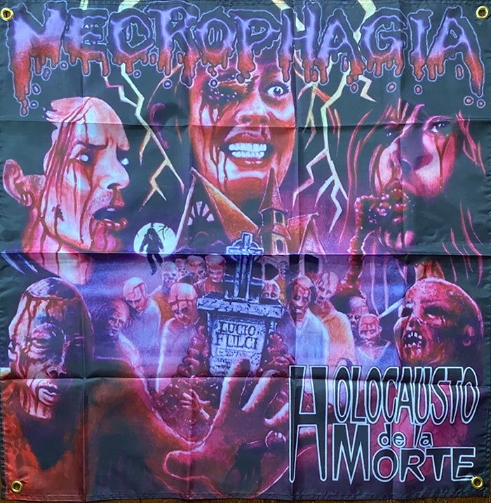 Necrophagia " Holocausto De La Morte " Flag