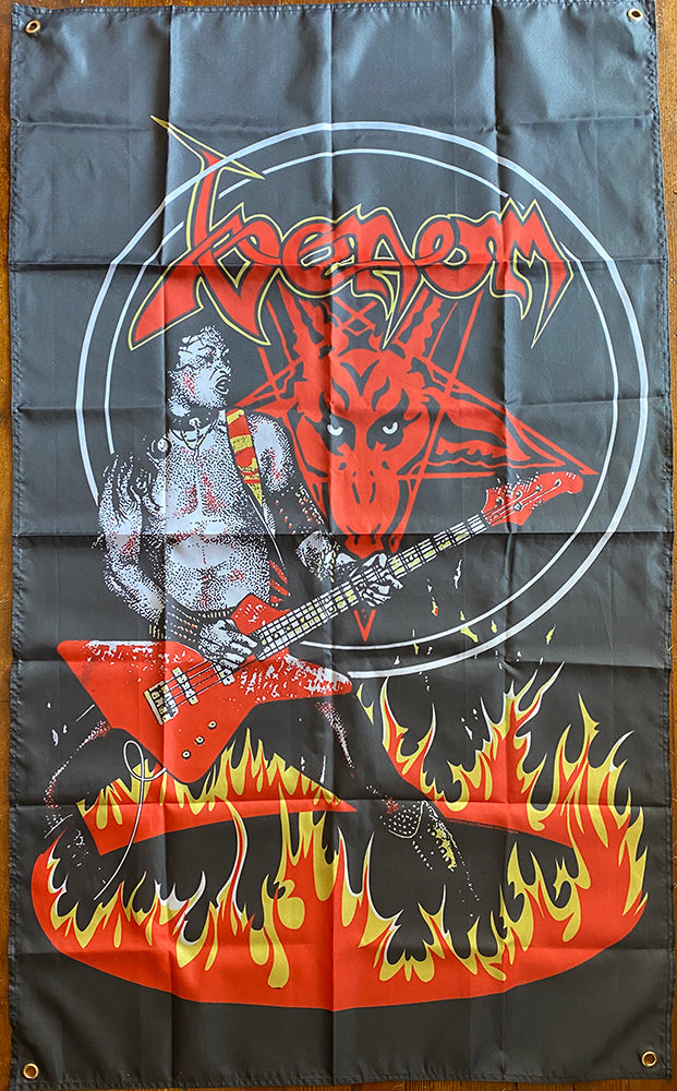 Venom " Cronos Fire " Flag / Banner / Tapestry