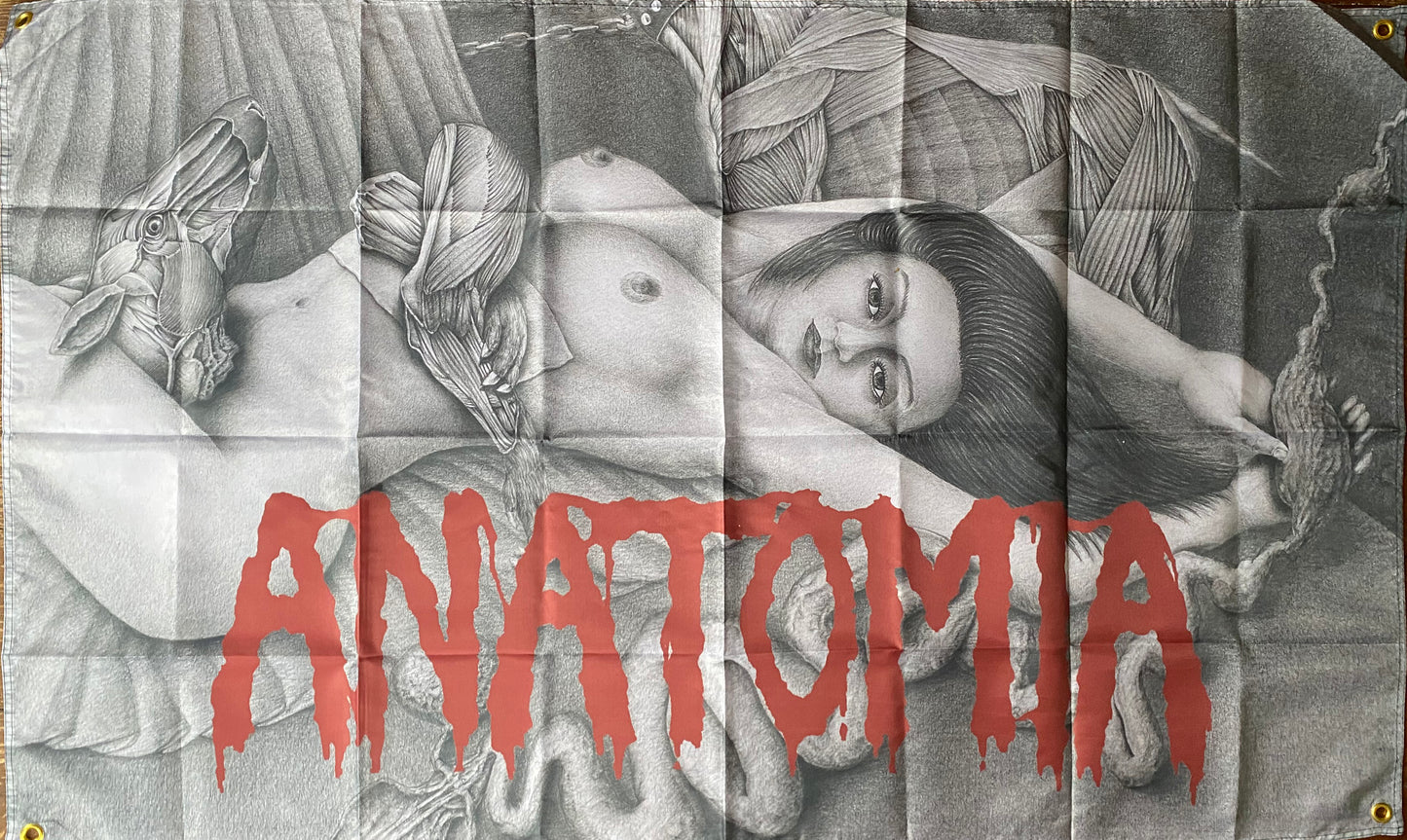 Anatomia " Dissected Humanity "  Flag / Banner / Tapestry