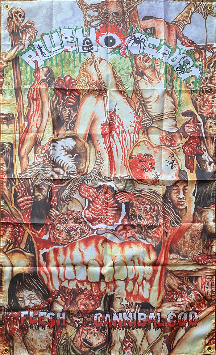Blue Holocaust flesh of the cannibal god flag fulci film