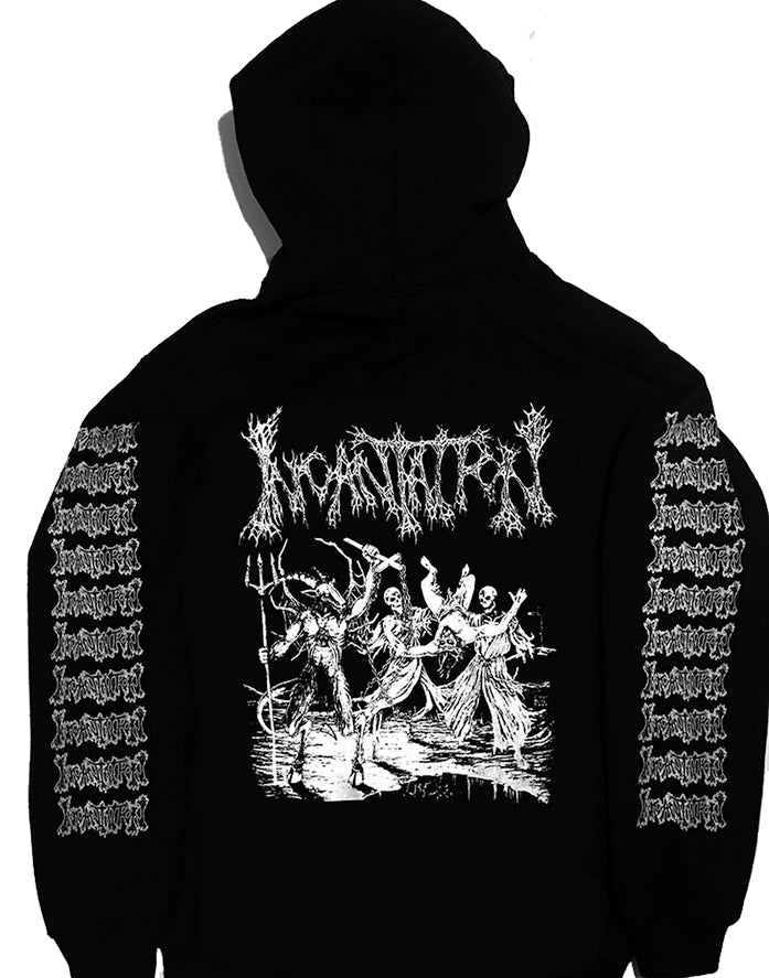 Incantation " Blasphemous Cremation " Hoodie with sleeve prints