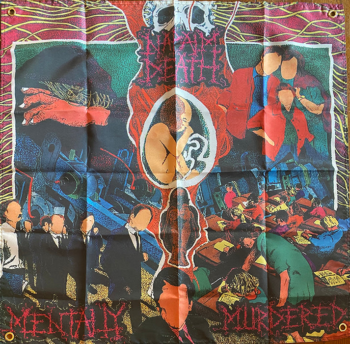 Napalm Death " Mentally Murdered " Flag / Banner / Tapestry