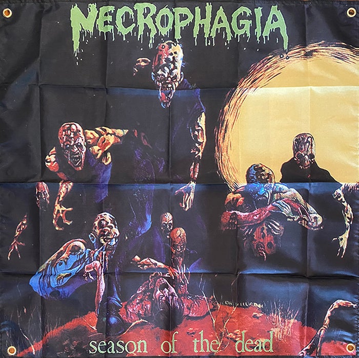 Necrophagia " Seasons Of The Dead " Flag / Banner / Tapestry