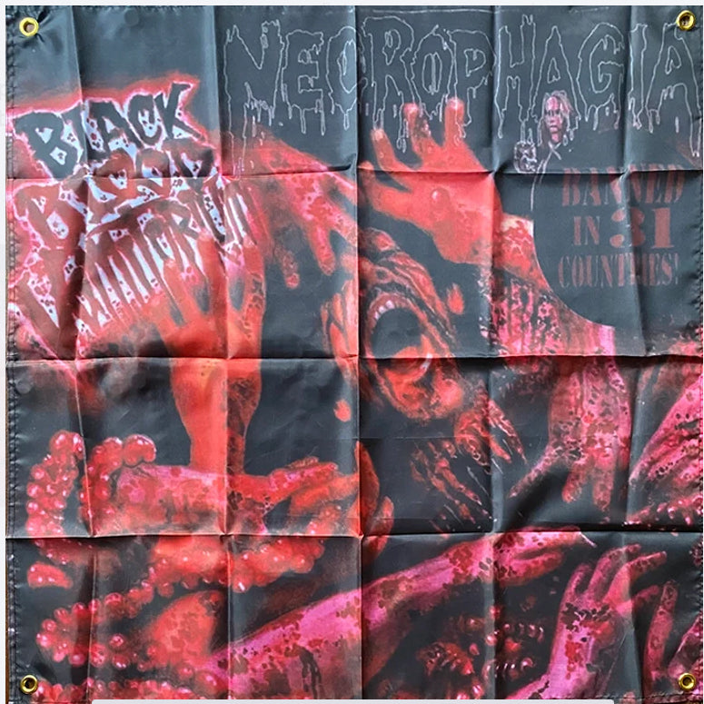 Necrophagia " Black Blood Vomitorium " Flag / Banner / Tapestry