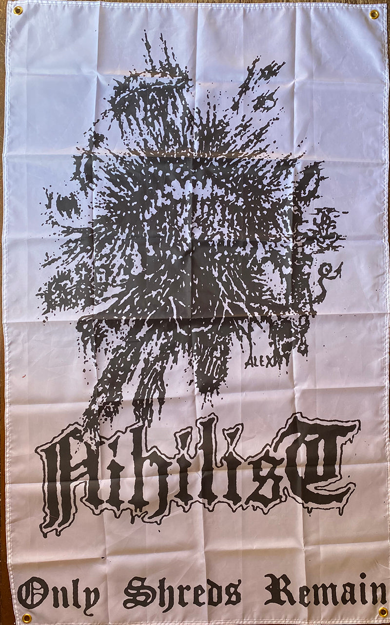 Nihilist " Only Shreds Remain " Banner / Flag / Tapestry