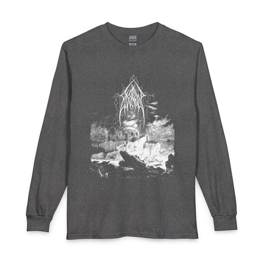 Evoken " Shades Of Night Descending " Longsleeve Graphite Heather T-shirt