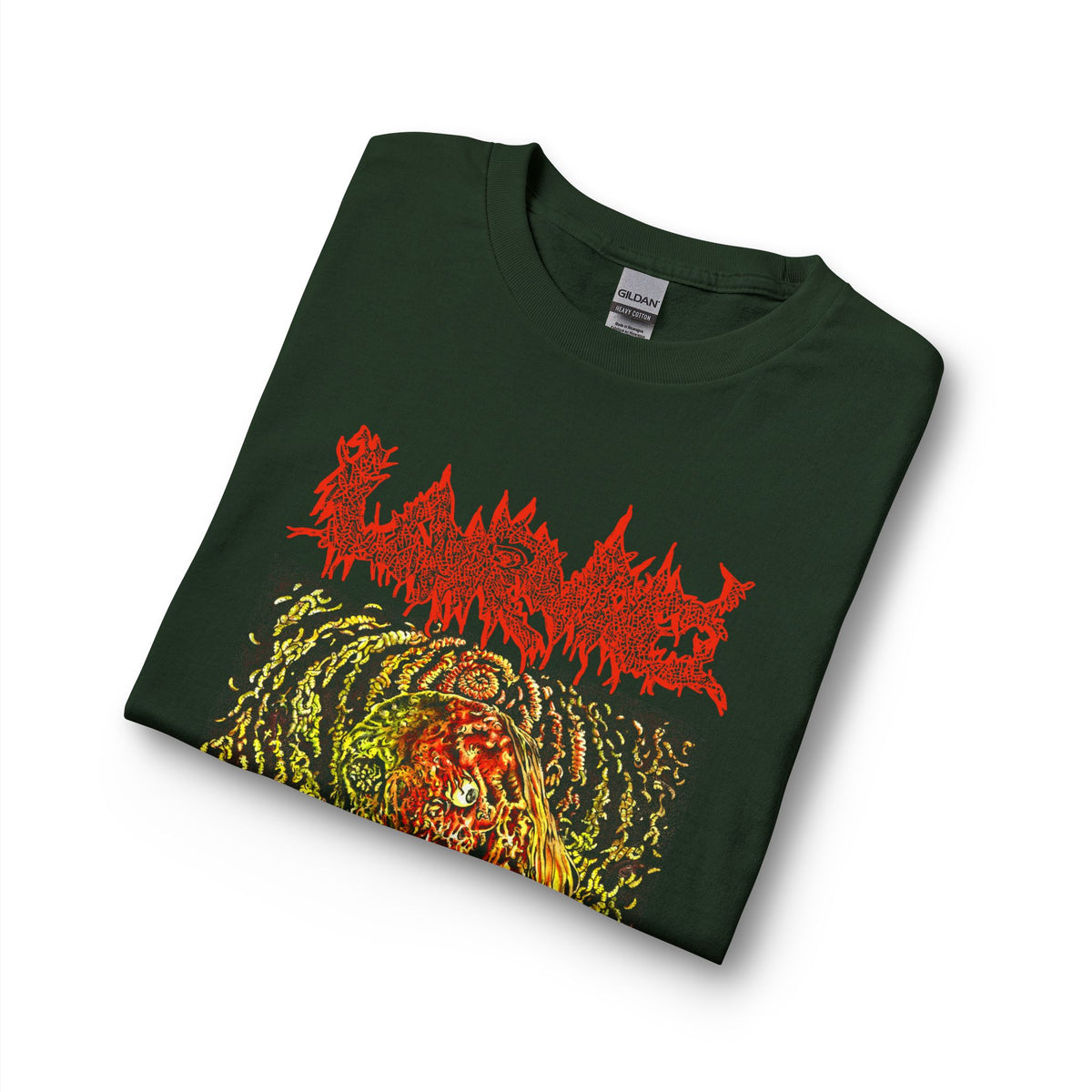 Larvae " Horrors From An Infested Subconscious " Longsleeve Forest Green T-shirt