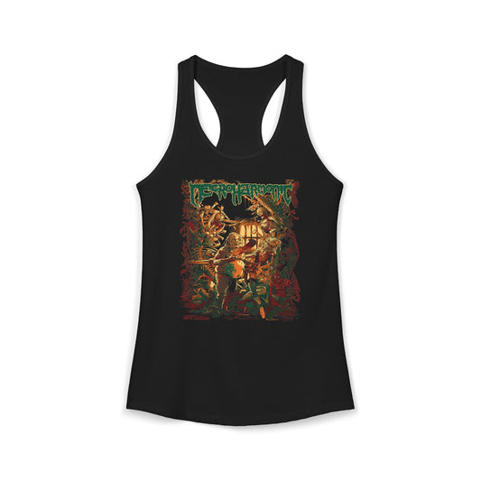 Necroharmonic - Death Metal Ladies Racerback Tank - Art by Jeff Zornow