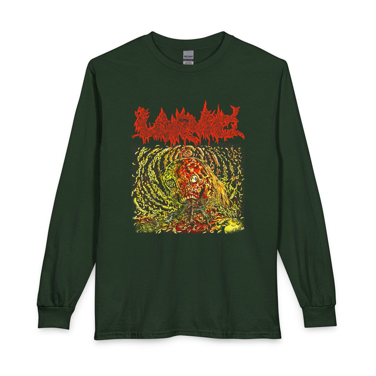 Larvae " Horrors From An Infested Subconscious " Longsleeve Forest Green T-shirt