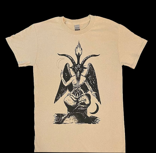 baphomet off white T shirt dark evil T shirt tee satanic SATAN halloween goat costume