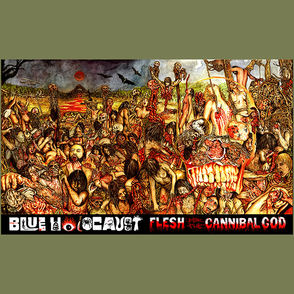 Blue Holocaust Flash for the cannibal god flag