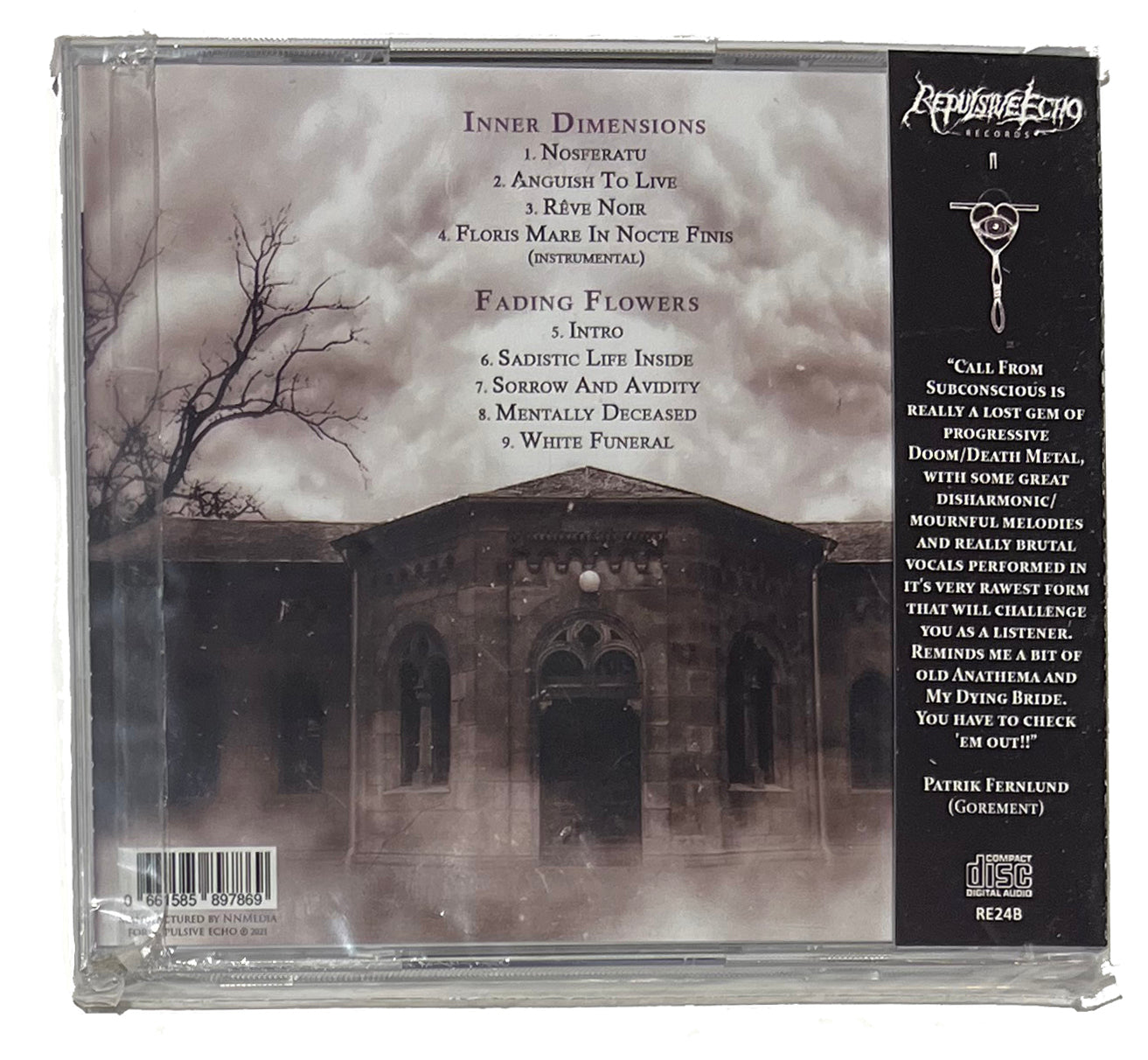 Call From Subconscious " Sorrow And Avidity " CD 1993 til 1997 doom metal repulsive echo members of Gorement