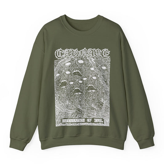 Carnage "Infestation Of Evil" Sweatshirt Military Green