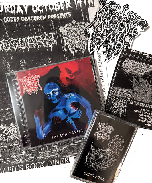 Ancient Death " Sacred Vessel  ": CD   + "Demo 2024  " cassette Combo