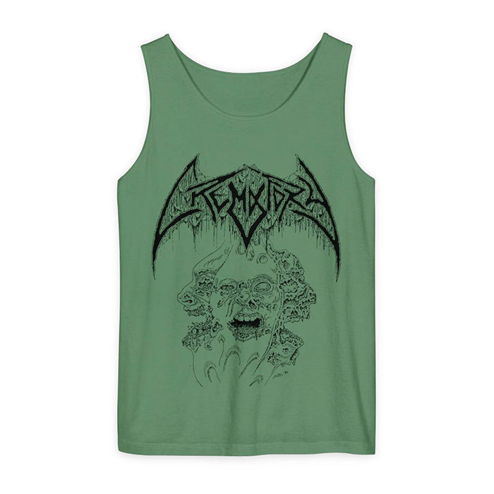 Crematory " Three Faces " Tank Top Green