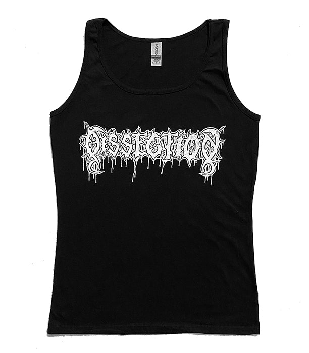 Dissection Ladies Logo Tank Top   The Dissection Ladies Logo Tank Top metal icons of cult black / death 