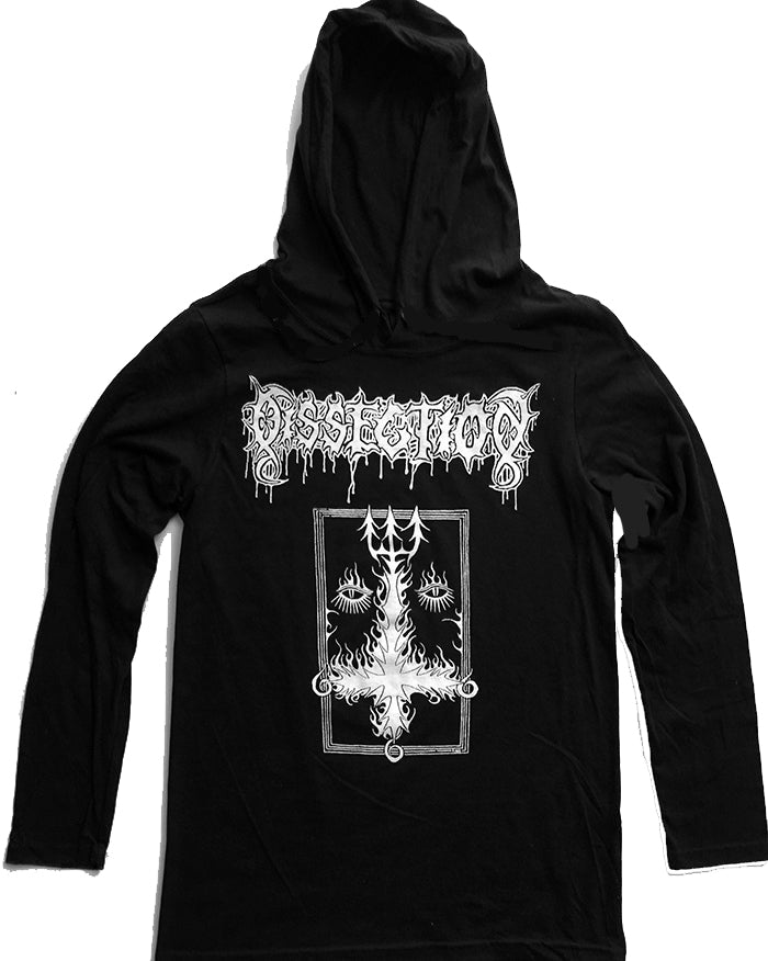 Dissection " Inverted Cross  "  Hooded Long Sleeve Hoodie T Shirt