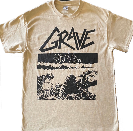Grave "Sick Disgust Eternal " Men's Sand T Shirt
