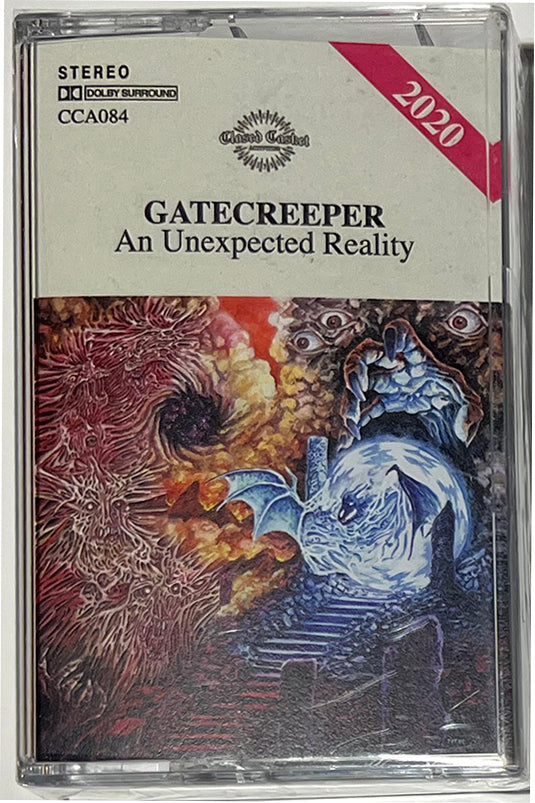 Gatecreeper " An Unexpected Reality Cassette Tape   " - 1st press     Sealed copy on white cassette tape - Very 1st pressing , RARE Limited to 500 and long sold out