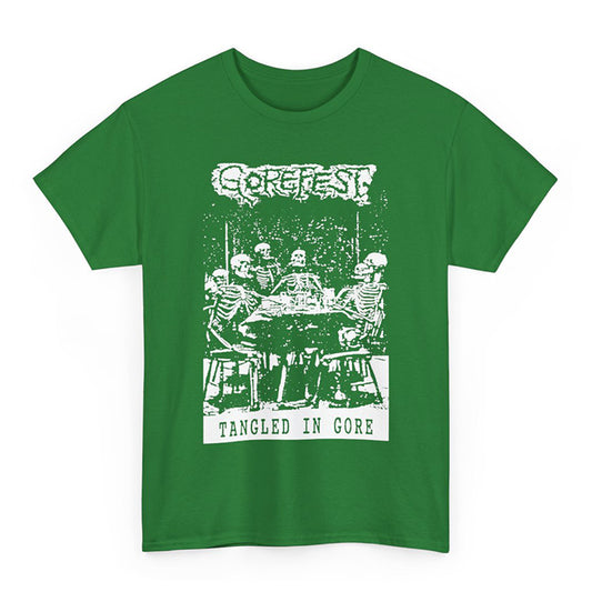 Gorefest " Tangled In Gore " T shirt Green