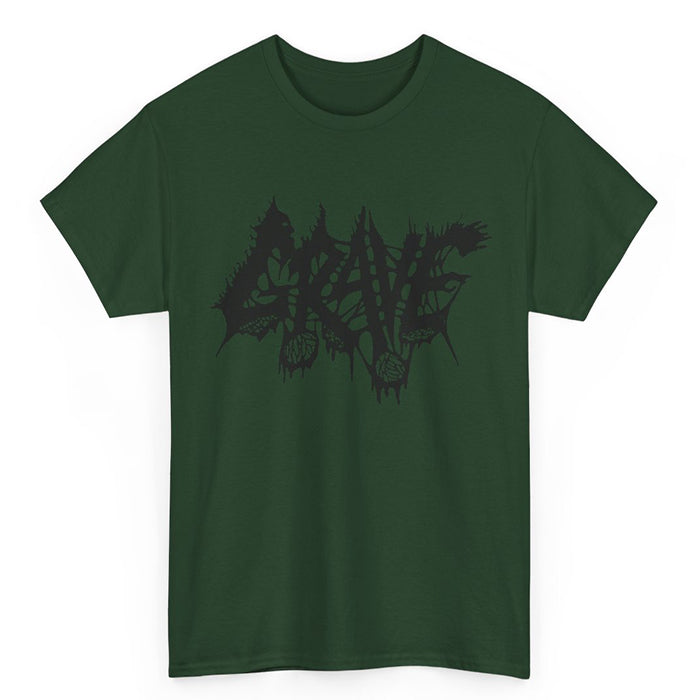 Grave " Logo "  T shirt Forest Green