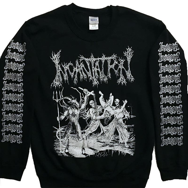 Incantation " Blasphemous Cremation " Sweatshirt with sleeve prints