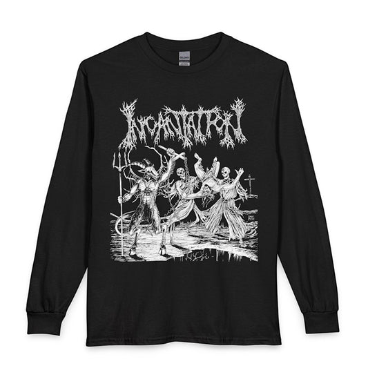 Incantation " Blasphemous Cremation " Long Sleeve T shirt no sleeve prints