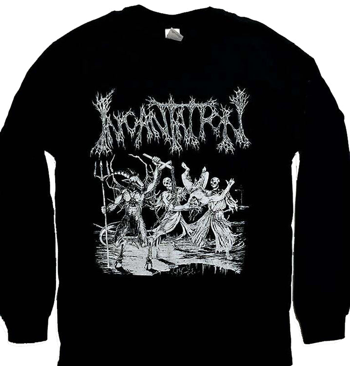 Incantation " Blasphemous Cremation " Long sleeve T shirt death metal longsleeve