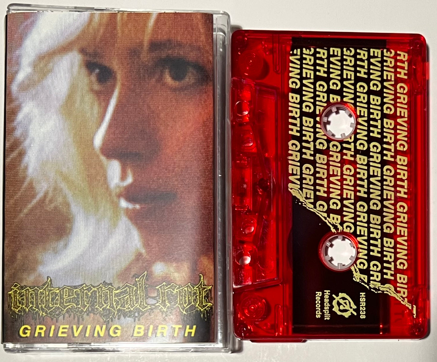 Internal Rot Grieving Birth cassette tape 1st press on Red