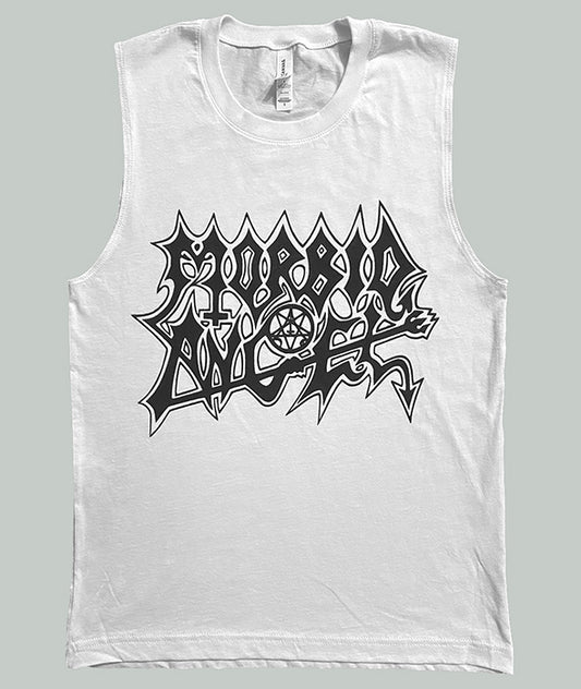 Morbid Angel " Logo" White Muscle Tank Top