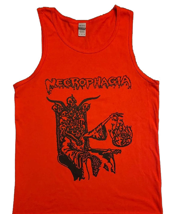 Necrophagia " Rise From The Crypt " Demo Men's Red Tank Top horror death metal