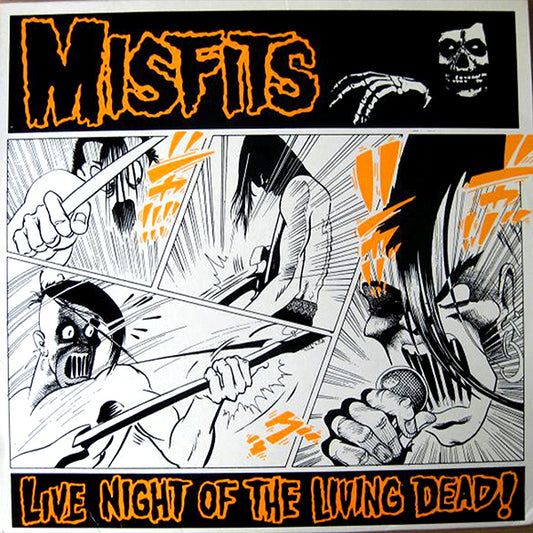 Misfits " Live Night Of The Living Dead " Flag / Tapestry / Banner LP cover