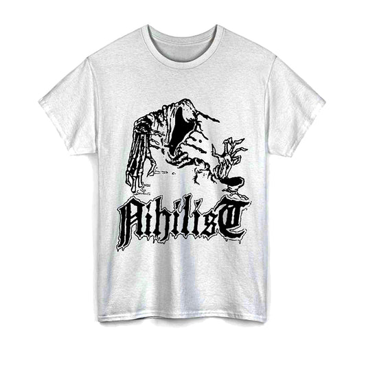 Nihilist " Ghost " T shirt White