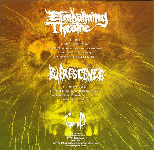 Putrescence / Embalming Theatre - Split 7" ep