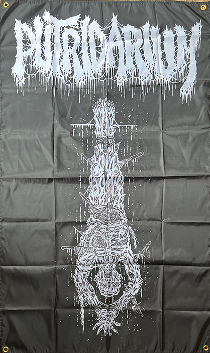 Putridarium " Inverted Burial Perversion " Banner / Flag / Tapestry