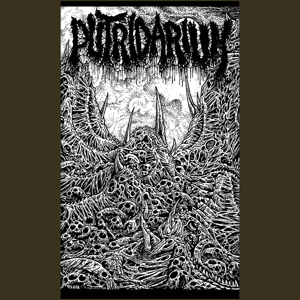 Putridarium " Dissemination " Banner  Flag Necroharmonic Shoggoth Kinetics