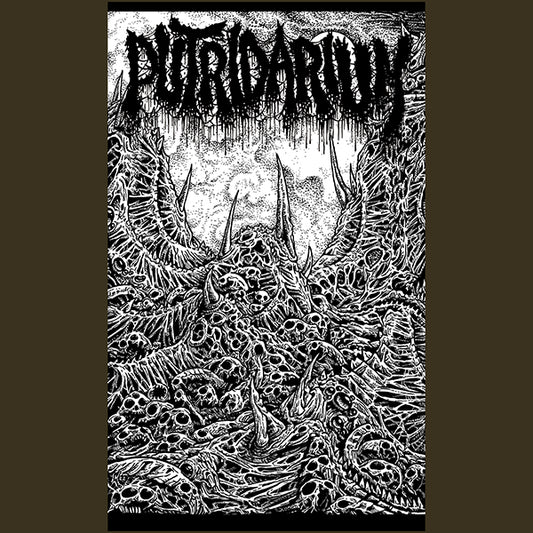 Putridarium " Dissemination " Banner  Flag Necroharmonic Shoggoth Kinetics