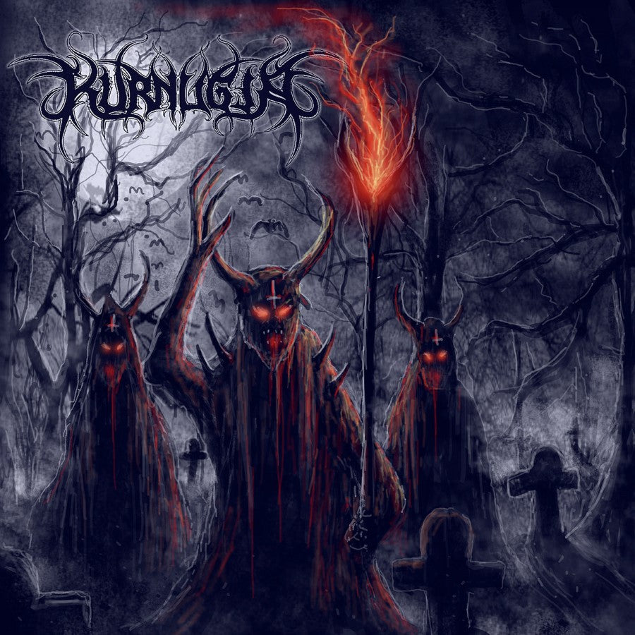 Kurnugia split 7 ep members of Embalmer death metal vinyl