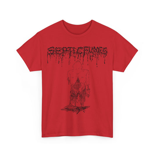 Septic Fumes " Mucilaginous Sewage "  T-Shirt - Red