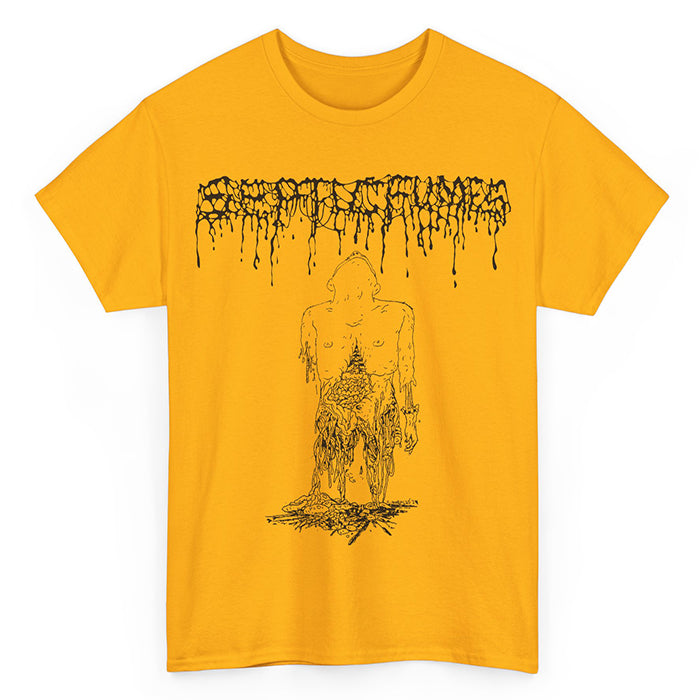 Septic Fumes " Mucilaginous Sewage " T-Shirt Gold