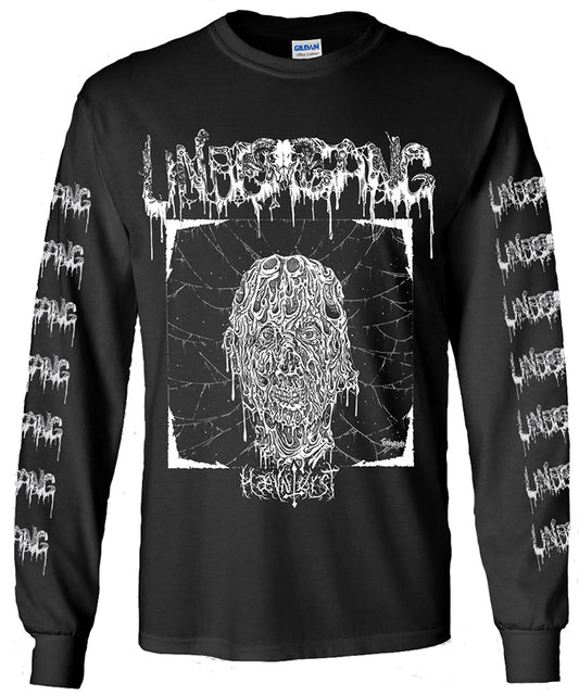 Undergang “ Hævntørst “ Long Sleeve T shirt with Logo sleeve prints