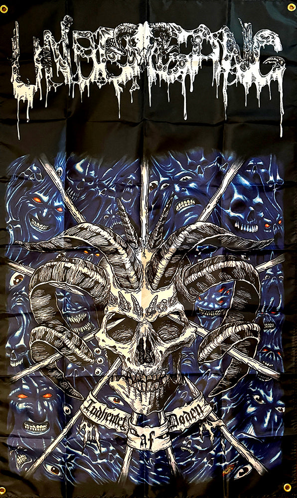 Undergang "Indhentet af Døden"  Flag Tapestry Banner