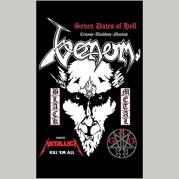 Venom  " Seven Dates Of Hell " Flag / Banner / Tapestry