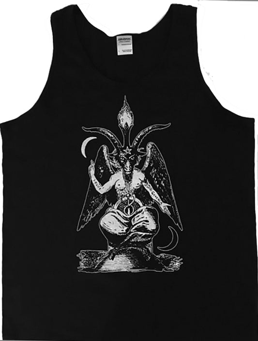 BAPHOMET black tank top SLEEVELESS muscle tee satanic SATAN halloween goat costume