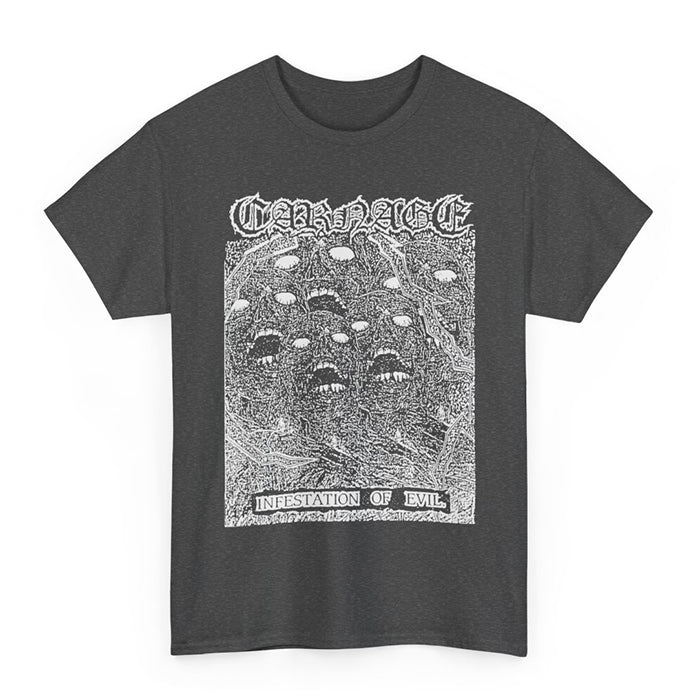 Carnage" Infestation Of Evil " T shirt Gray