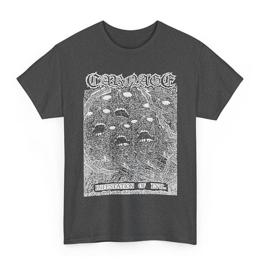 Carnage" Infestation Of Evil " T shirt Gray