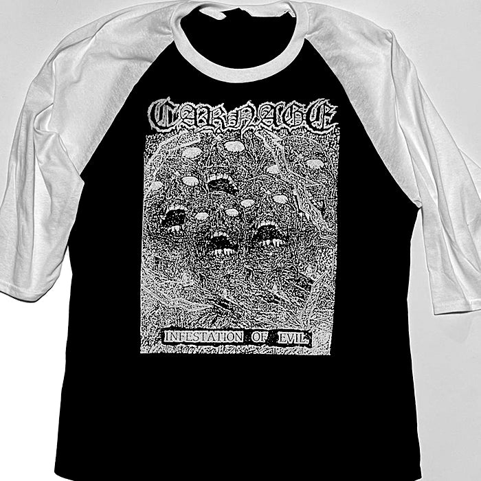 Carnage " Infestation of Evil  " Baseball Jersey Raglan Sleeve T shirt