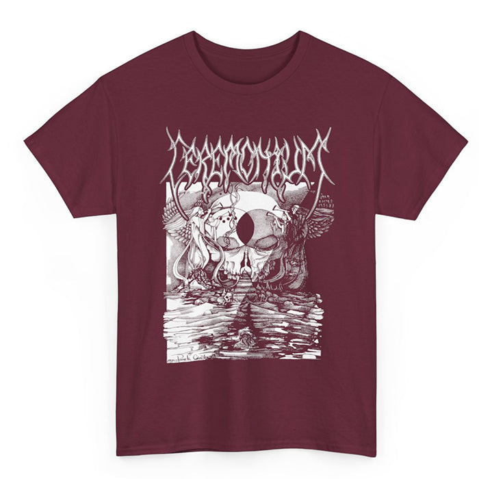 Ceremonium " Nightfall in Heaven " T shirt Burgandy